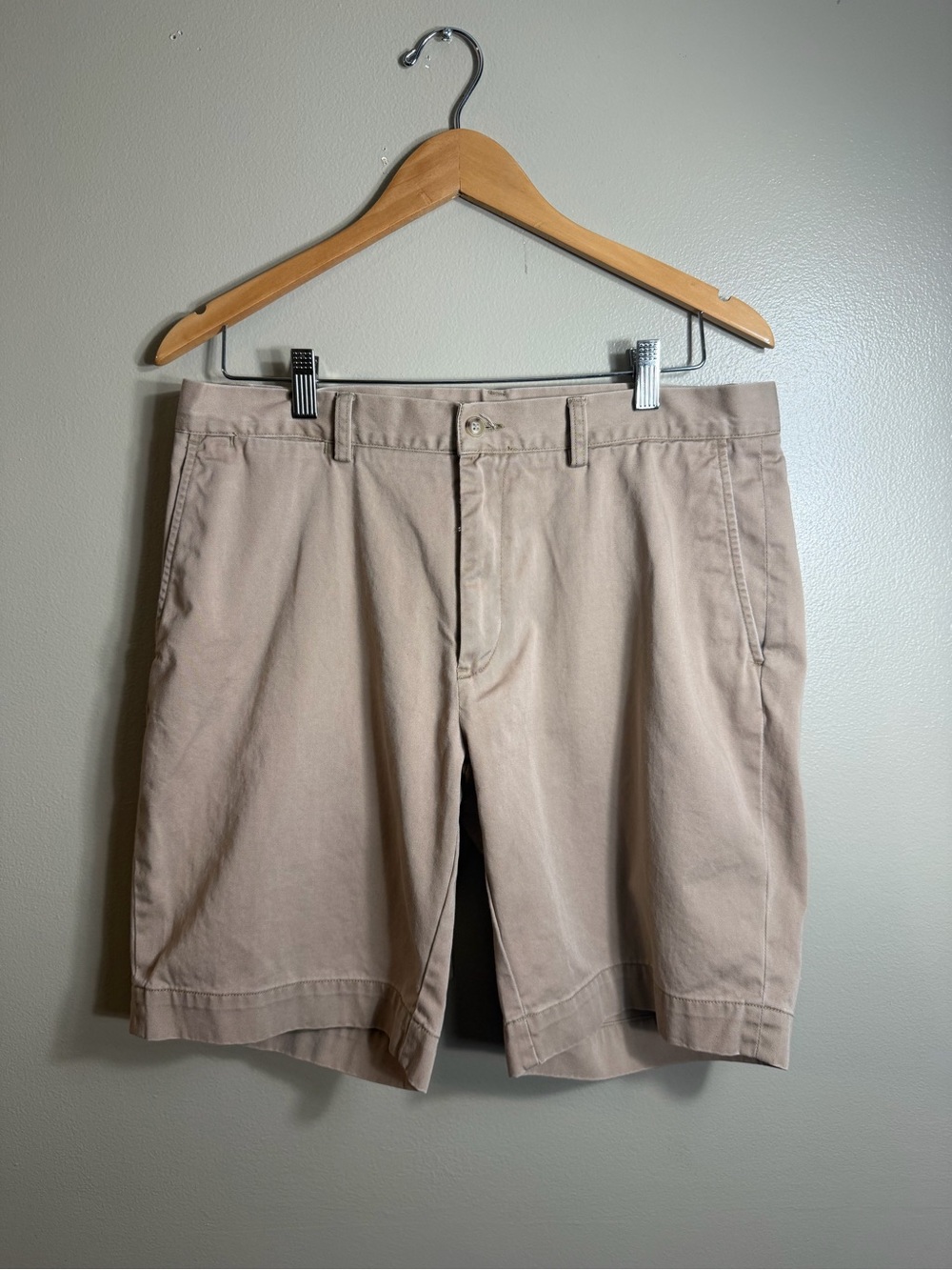 Polo Ralph Lauren Men’s Khaki Chino Shorts 34 Classic Preppy 9” Inseam